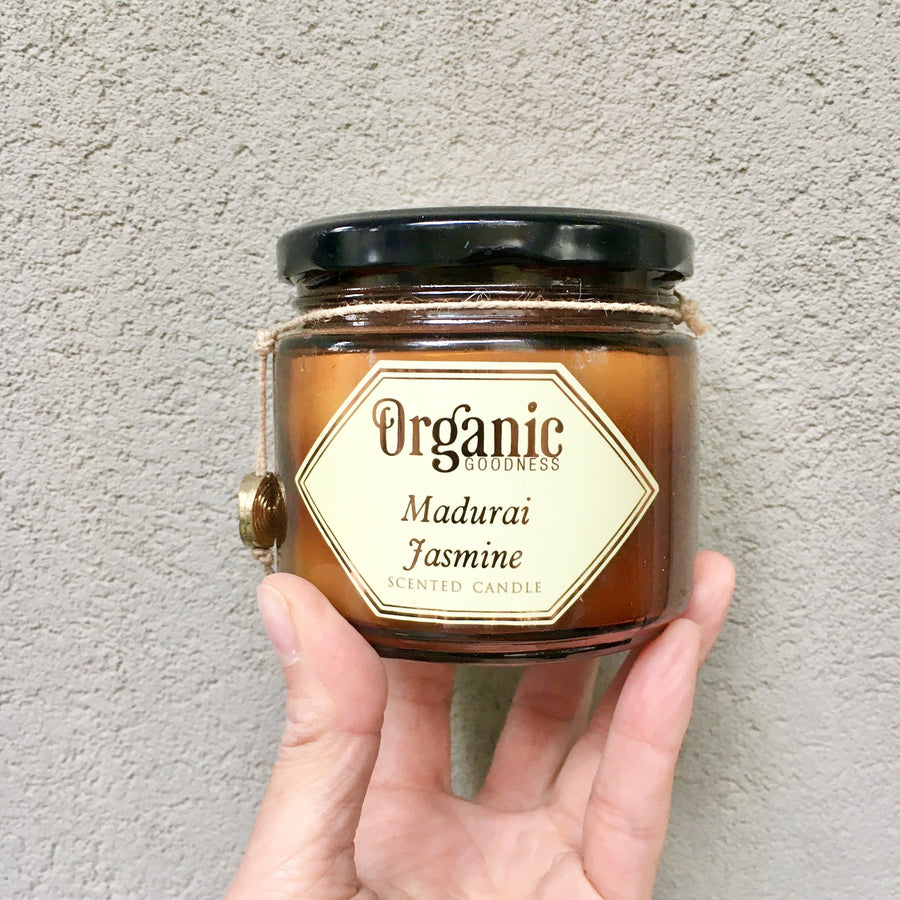 Jasmine Essential Oil Infused Organic Soy Candle - KITTY KAT