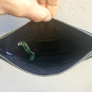 Mila Green Cowhide Crossbody Clutch Bag - KITTY KAT