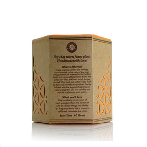 Orange Essential Oil Infused Organic Soy Candle - KITTY KAT