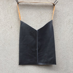 Lilly Black Leather Shoulder Bag - KITTY KAT