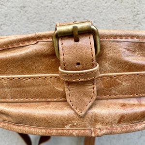 Kiki Distressed Leather Crossbody Bag - KITTY KAT