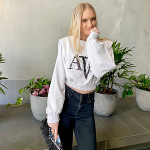 Ave Refuge Cropped Sweater - KITTY KAT