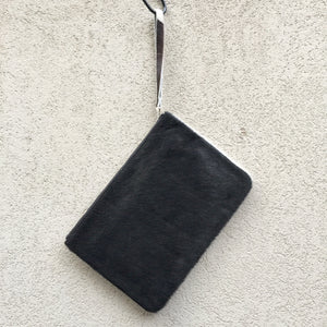 Kendal Reversible Cowhide Clutch Bag - Black White - KITTY KAT